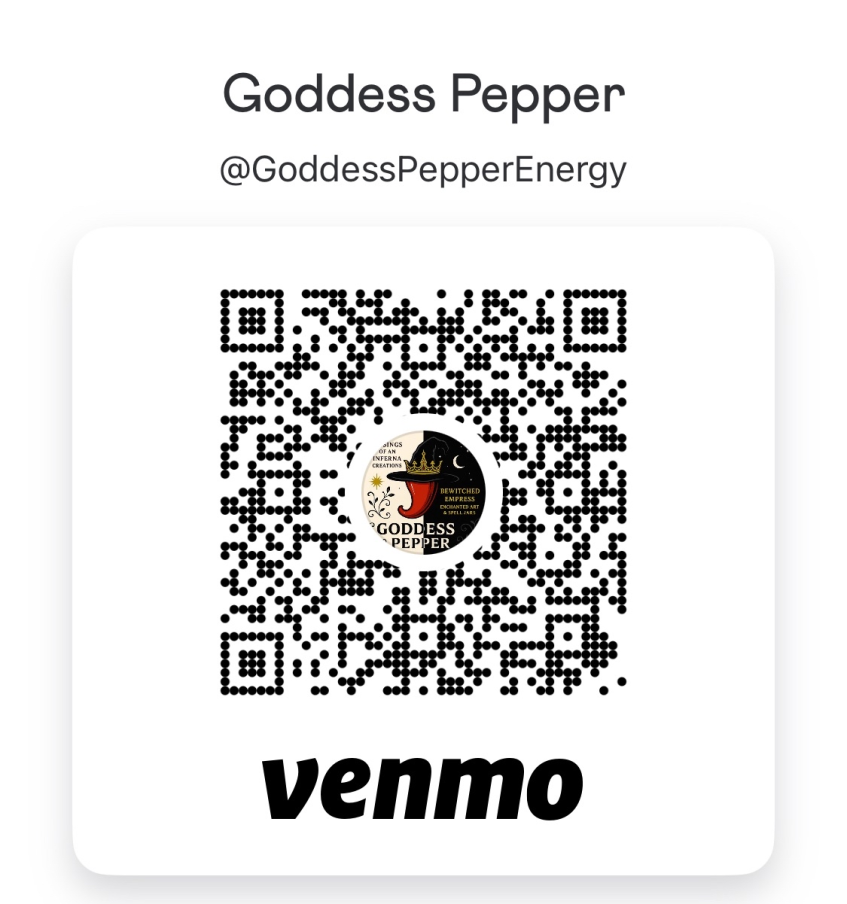 Venmo QR @GoddessPepperEnergy