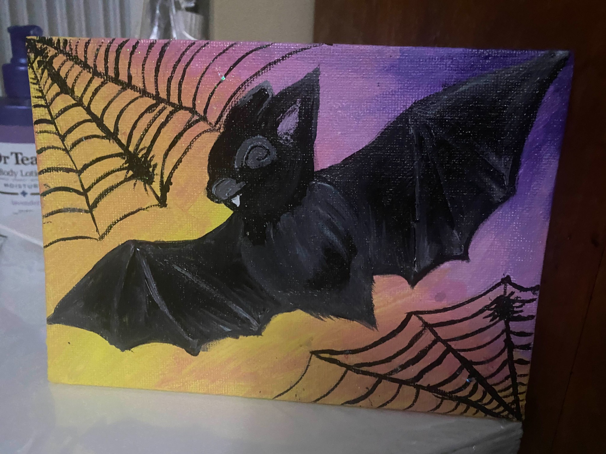 Bat-themed artwork