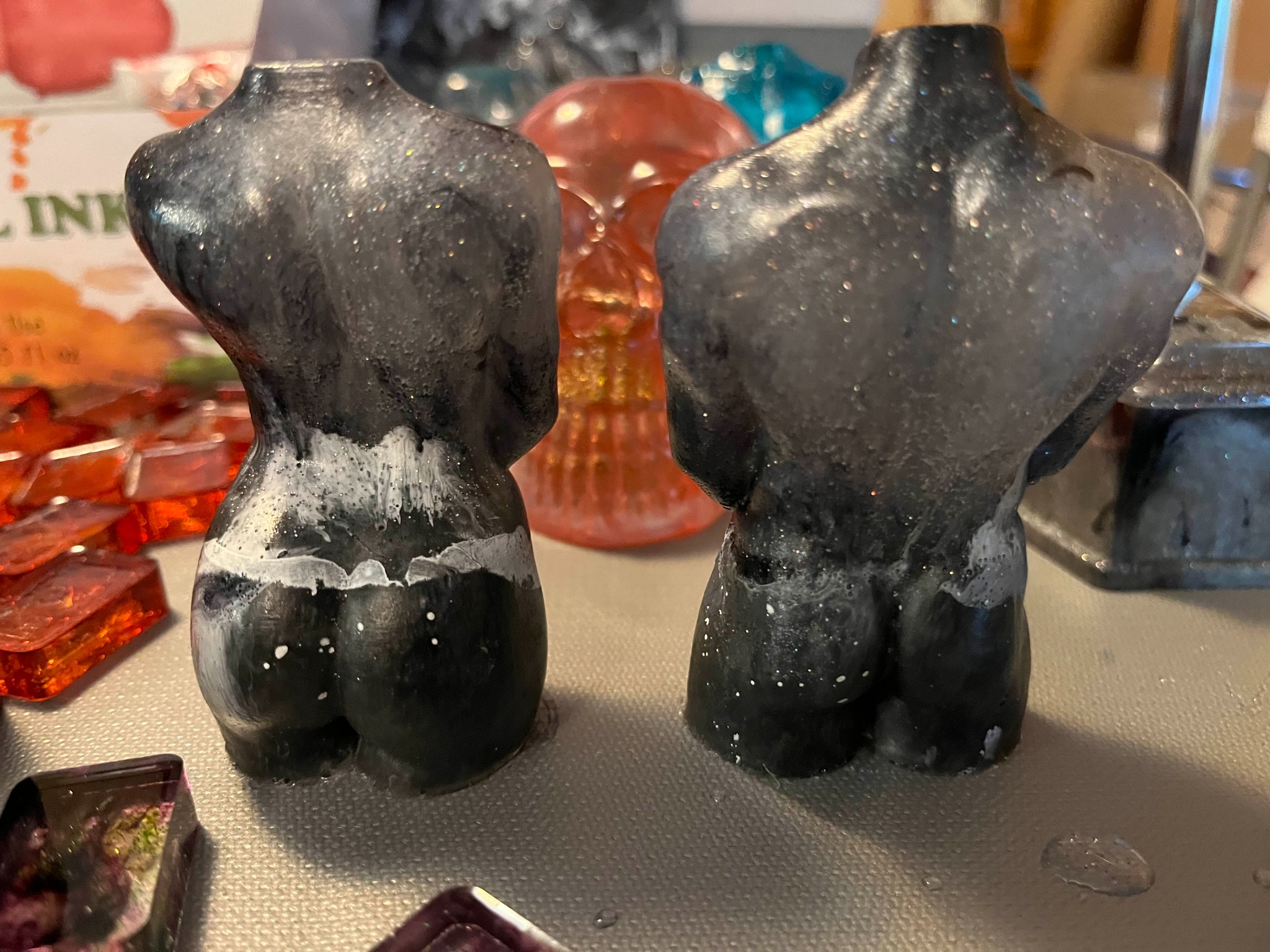 Resin statues